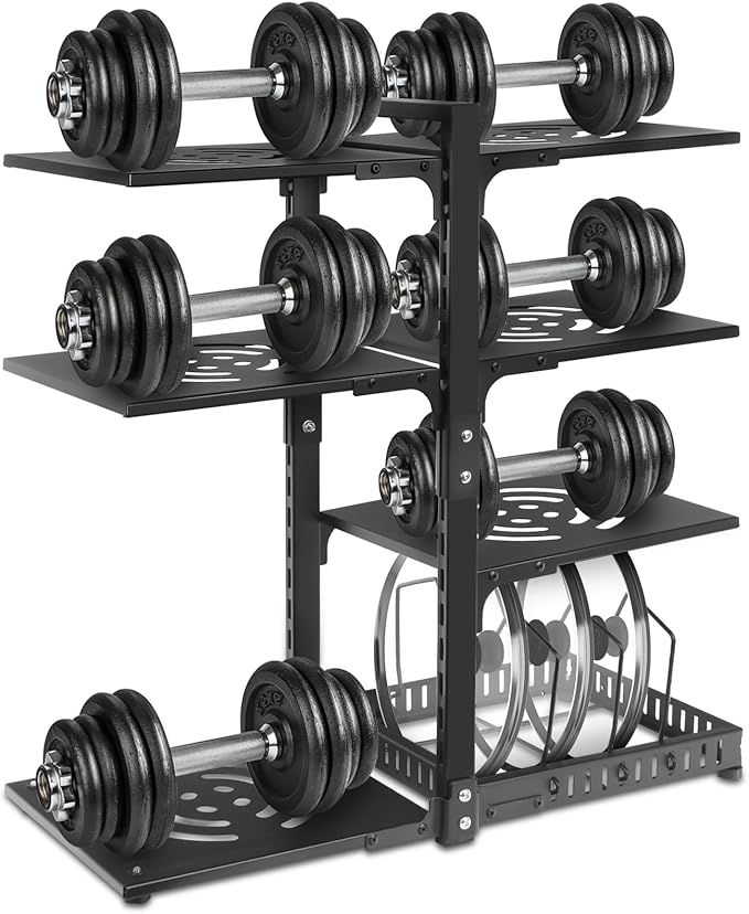 Pot Rack Organizers：CASONNIK 6+1-Tier Adjustable Heavy Duty Pan Organizer - Image 7