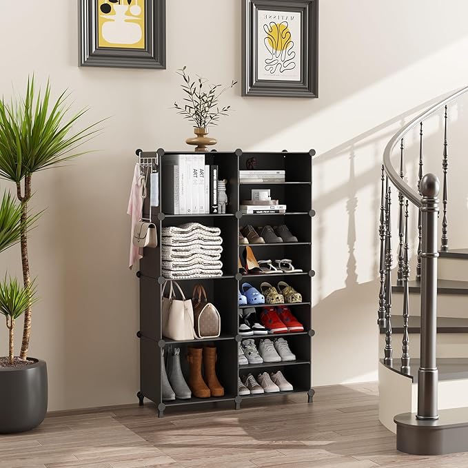 AWTATOS Closet Organizer, 8 Cube Closet Organizers and Storage, Closet Storage - Image 2