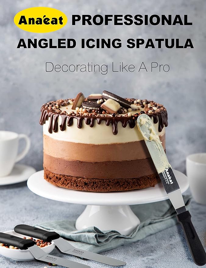 Anaeat Icing Spatula, Professional Cake Angled Offset Spatula - Image 4