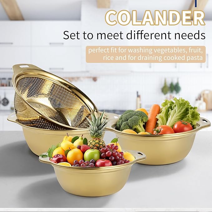 Colander 304 Stainless Steel 3-quart - Image 6