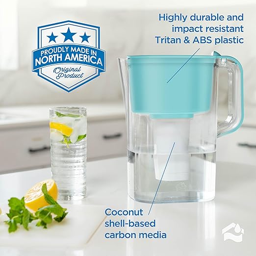 HOMEWATER 10-Cup Pitcher Filter – BPA-Free, High-Capacity 2.4L Pitcher - Image 7