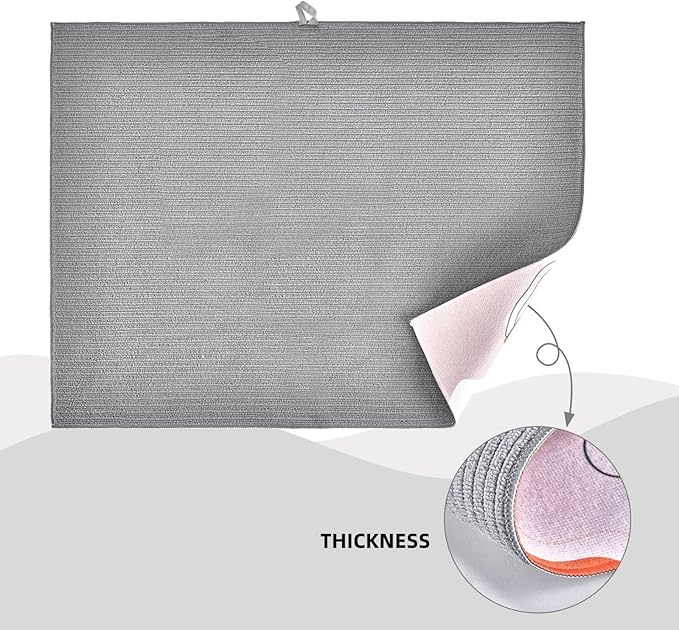 Blue and White Pattern Dish Drying Mats - Image 5