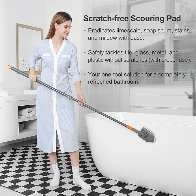 CLEANHOME Tile Tub Scrubber Brush - Image 8