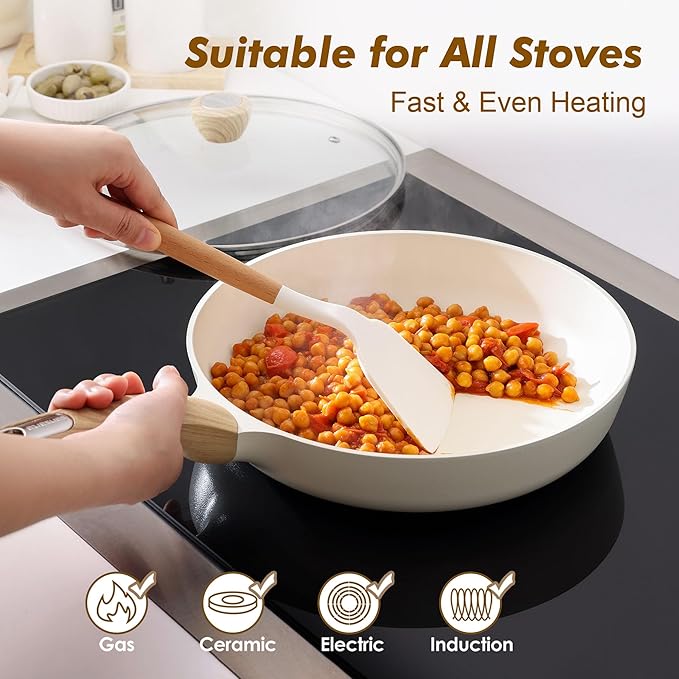 SENSARTE Ceramic Nonstick Frying Pan Skillet - Image 3
