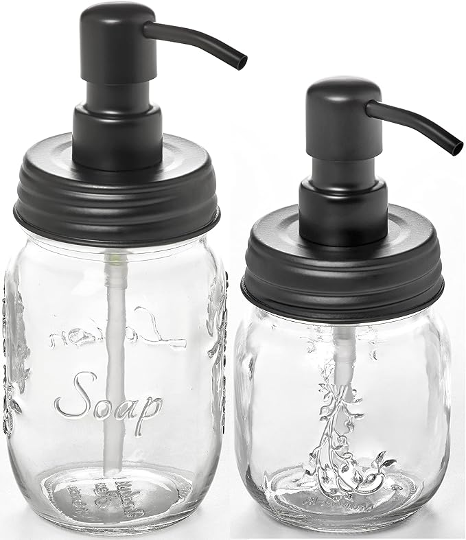 Mason Jar Soap and/or Lotion Dispenser by Industrial+Rewind
