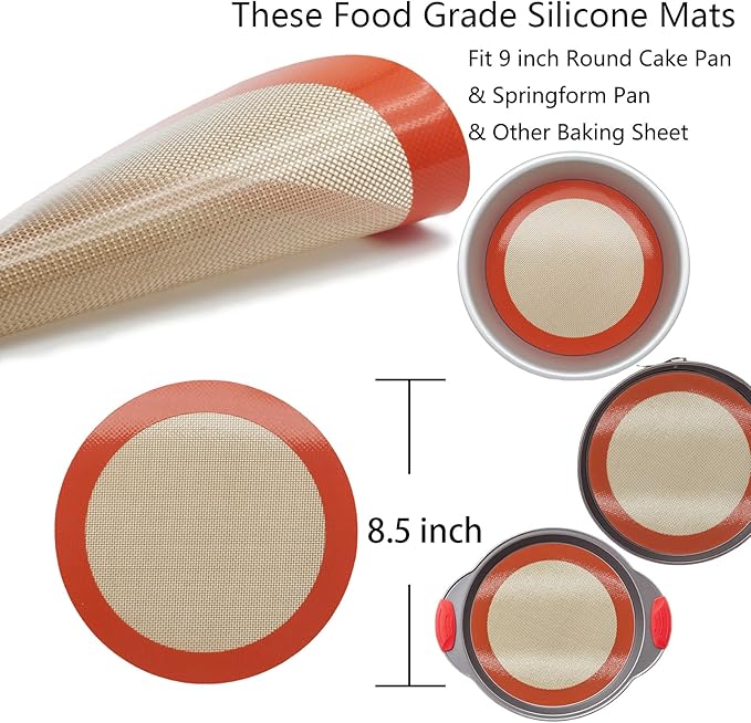 Silicone Baking Mats, Non-Stick Reusable Cookie Sheet Liners - Image 2