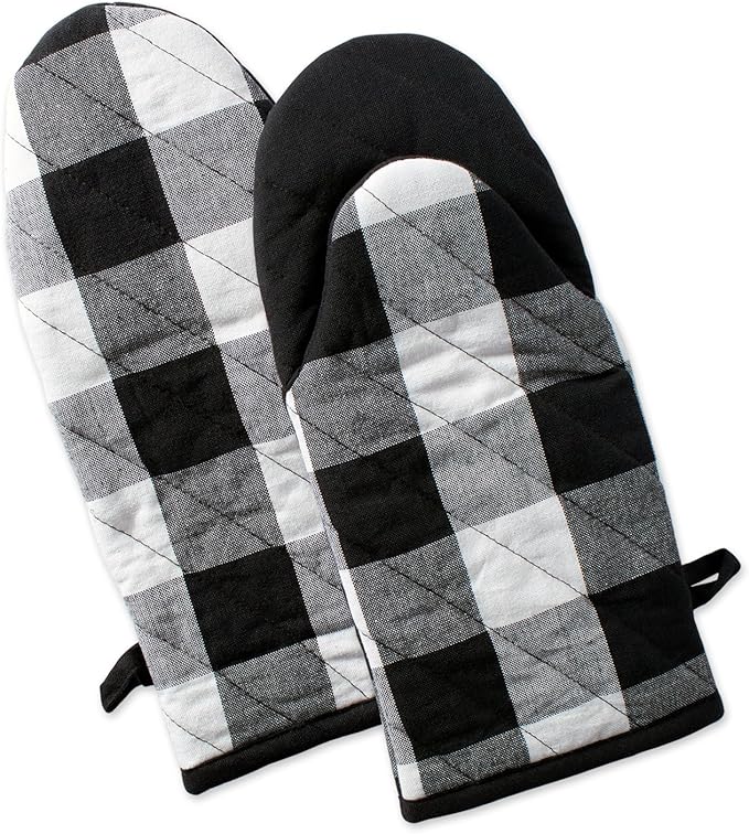 DII Buffalo Check Kitchen Collection, Classic Farmhouse Kitchen Set, Oven Mitt by DII