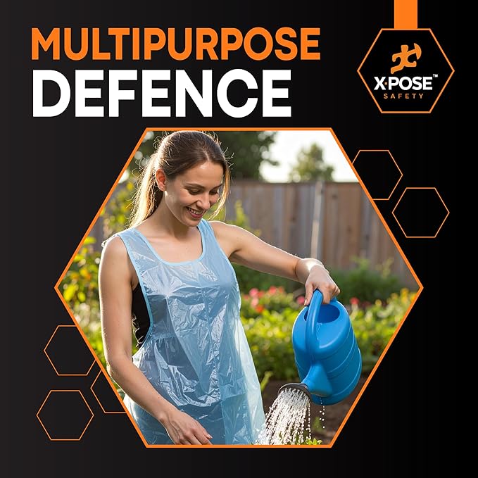 Xpose Safety 2000 Blue Plastic Disposable Aprons - Image 5