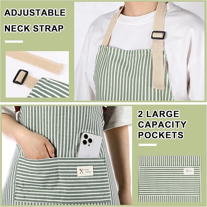 Janmercy 24 Pcs Aprons for Women Men - Image 3