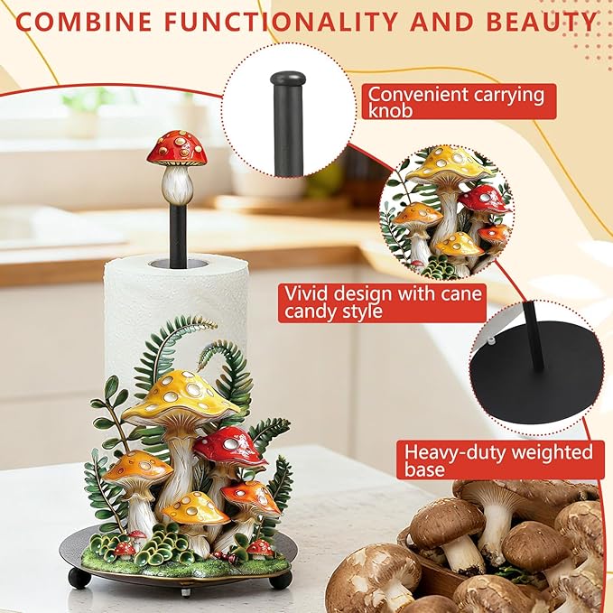 Thyle Mushroom Paper Towel Holder - Image 4