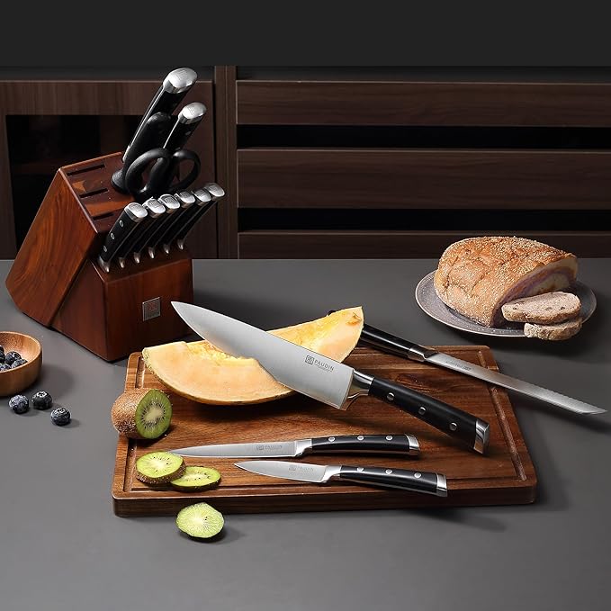 PAUDIN Knife Block Set, 15 Pieces Knife Set - Image 2