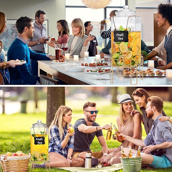 Drink Dispensers for Parties, 1.5 Gallon Drink Dispenser, Beverage Dispenser - Image 7