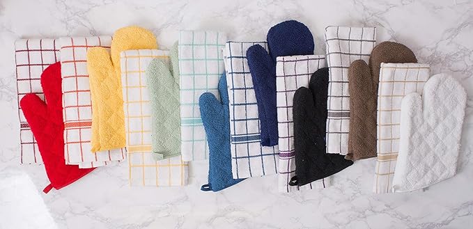 DII Basic Terry Collection Quilted 100% Cotton, Oval Potholder, 2 Piece - Image 8
