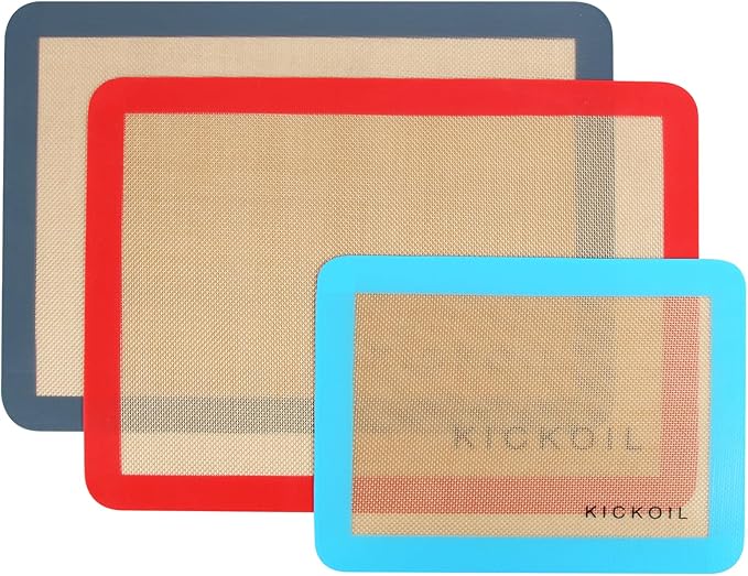 Silicone Baking Mat Large Baking Mat Set of 3-2 Half Sheets 16.5" x 11.6" +1 - Image 7