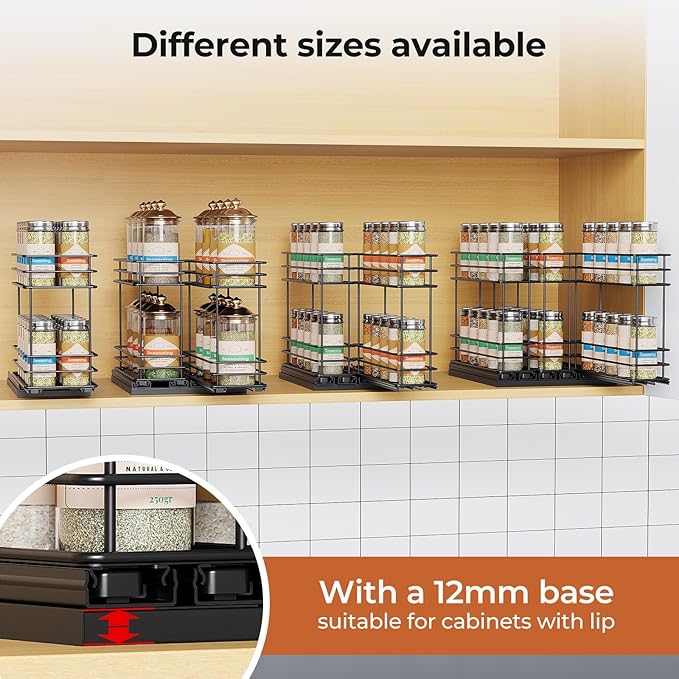 Mystozer Pull Out Spice Rack Organizer - Image 8