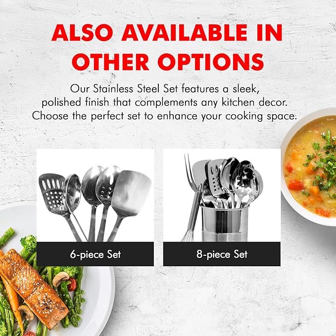 Chef Craft Select Slotted Spoon, 13 inch, Stainless Steel - Image 7