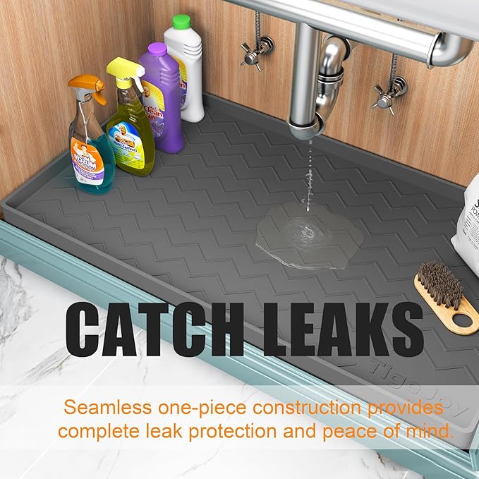TigeJoy 22" x 19" Under Sink Mats - Image 4