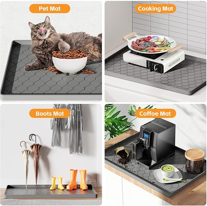 Winisok Silicone Under Sink Mat 34" x 22", kitchen Essentials and Gadgets - Image 5