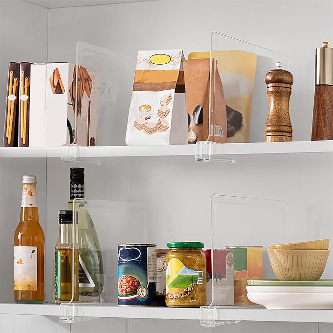 16 Pack 12 Inches Clear Shelf Dividers - Image 6