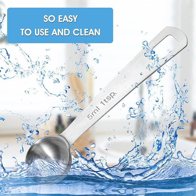 5 PCS Measuring Spoons Tablespoon Measuring Spoon 1/3 Tbsp Stainless Steel - Image 5