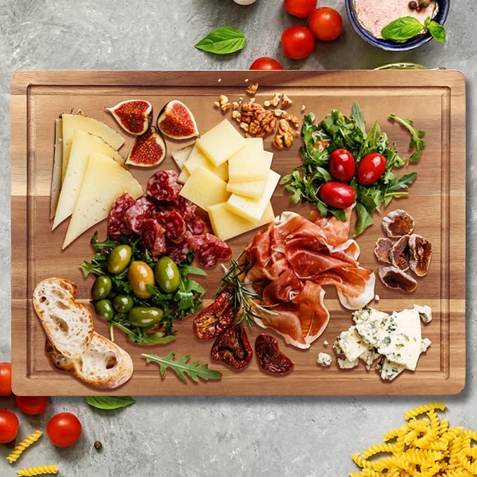 17" Best Solid Acacia Wood Cutting Boards - Image 2