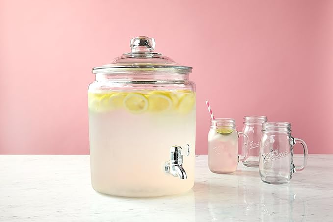 Anchor Hocking Heritage Hill Glass Drink Dispenser, 2 Gallon - Image 9