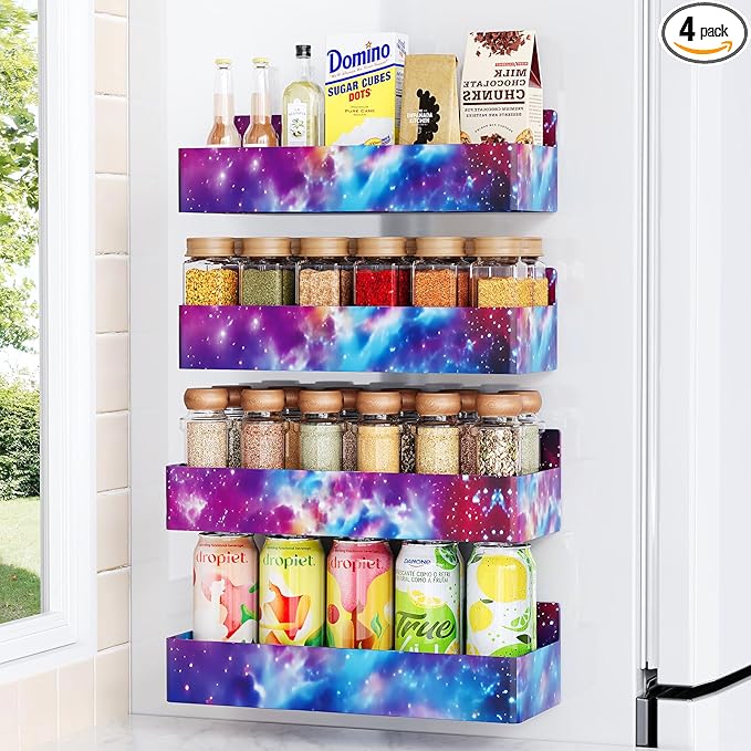 Mystozer Magnetic Spice Rack for Refrigerator, Kitchen Organizer and Storage by Mystozer