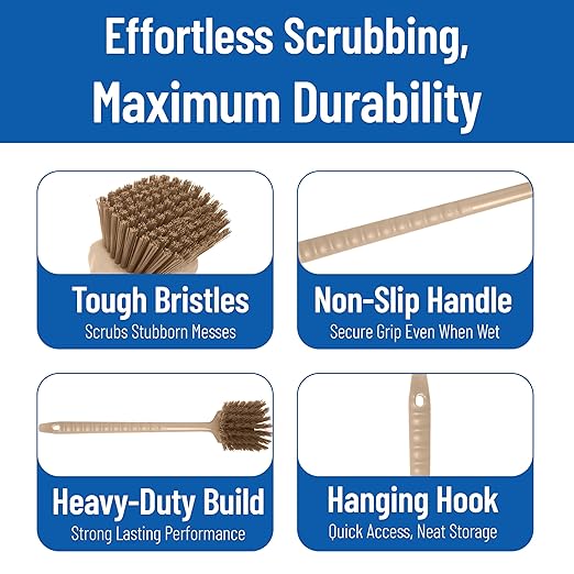 SPARTA 40501EC25 Plastic Large Scrub Brush, Kitchen Brush, Utility Brush - Image 4