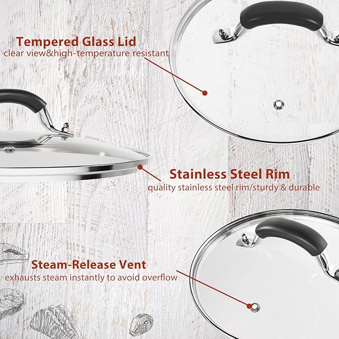 8 Inch Tempered Glass Lid Compatible - Image 3