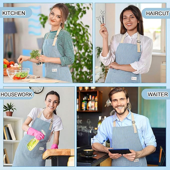 Janmercy 24 Pcs Aprons for Women Men - Image 7