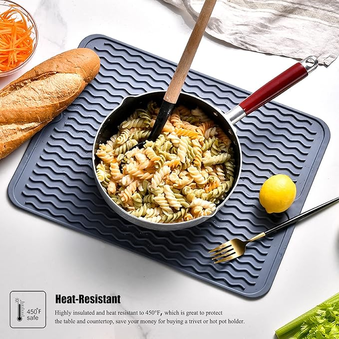 Large 24" x 18" Silicone Dish Drying Mat - Image 6