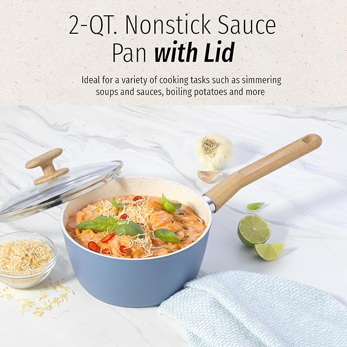 GoodCook Healthy Ceramic Titanium-Infused 2 Quart Saucepan - Image 2