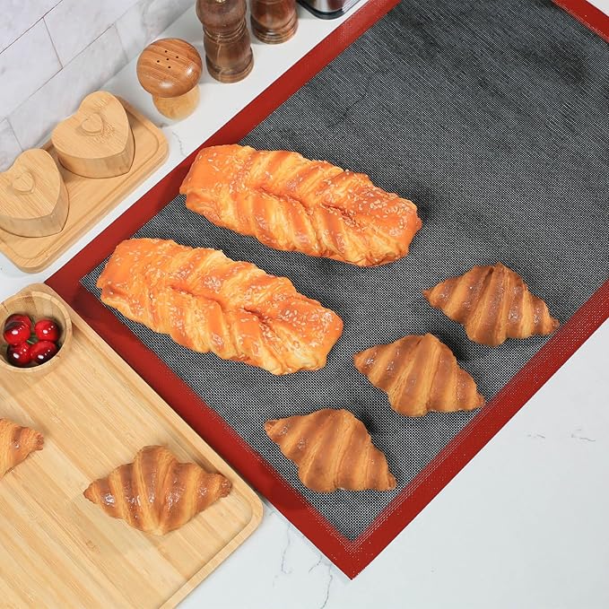 Perforated Silicone Baking Mat for Full Size Sheet Pan, Non-Stick Eclair Baking - Image 7
