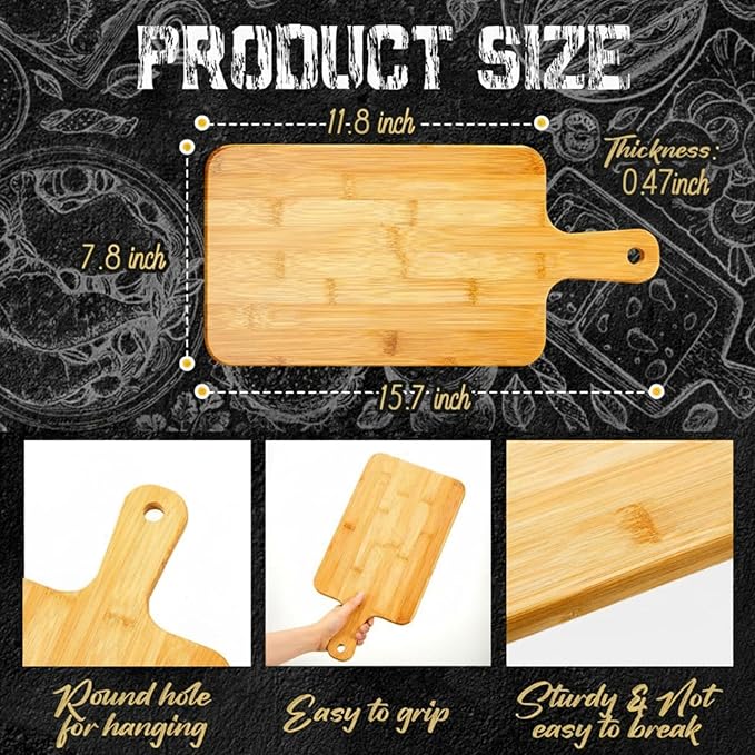 Nuenen 40 Pcs Wood Cutting Board - Image 2