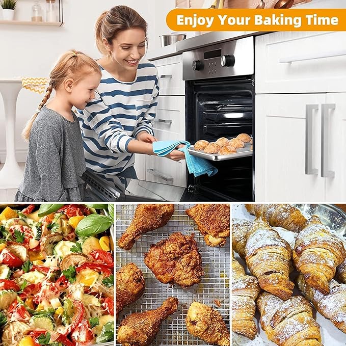 Air Fryer Basket for Oven, OPENICE 15.3" x 11.0" Large Air Fryer Tray and Pan - Image 8