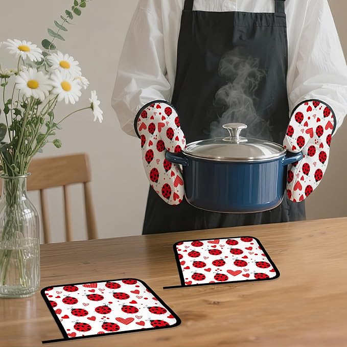 Cute Ladybug Oven Mitts and Pot Holders - Image 7