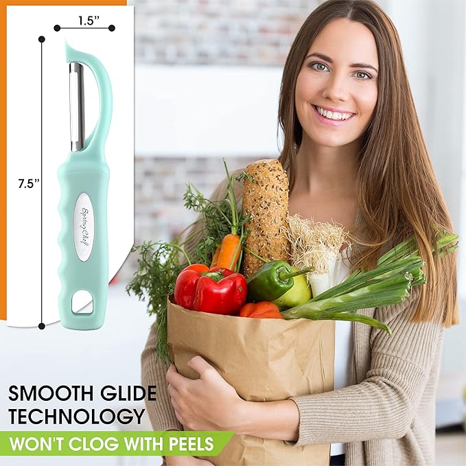 Spring Chef Premium Swivel Vegetable Peeler - Image 3