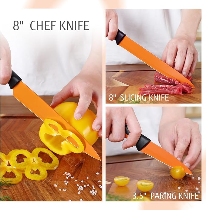 hecef 14 Pieces Kitchen Knife Set - Image 8