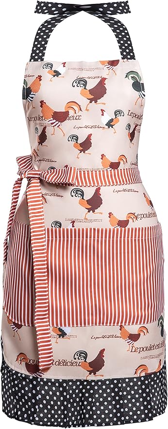 Lovely Flower Pattern Retro Aprons by AlexVirtue