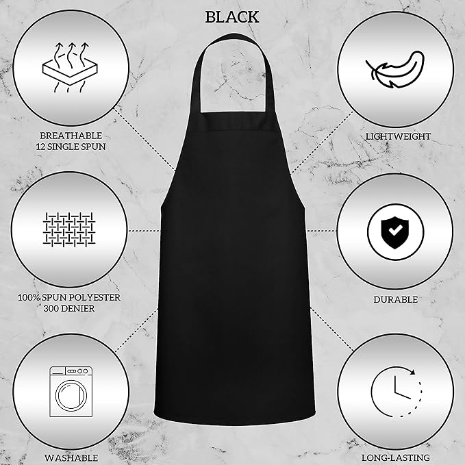 GREEN LIFESTYLE 2 Pack Chef Apron - Image 4