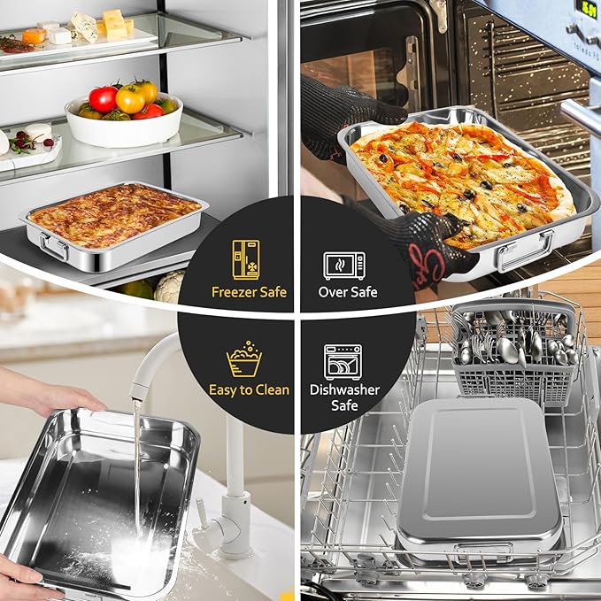 15.5" Stainless Steel Roasting Pans - Image 3