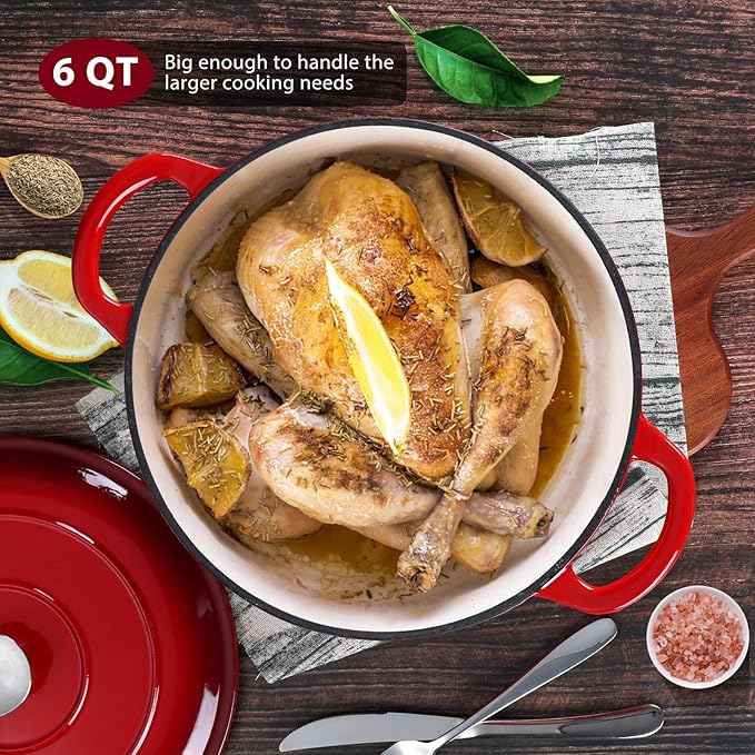 E-far Enameled Cast Iron Dutch Oven - Image 6