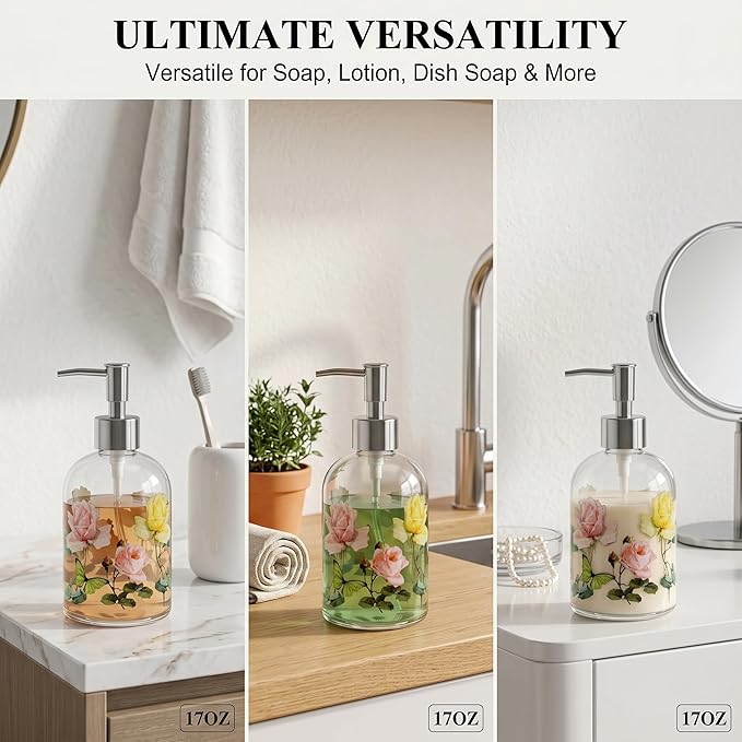 Glass Soap Dispenser Bottle - Image 7