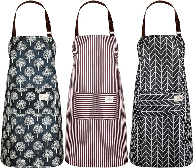 SATINIOR 3 Pieces Waterproof Bib Apron by SATINIOR