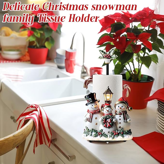 Thyle Winter Snowman Paper Towel Holder - Image 7