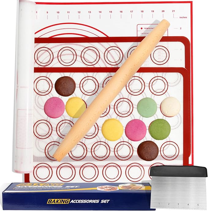 Silicone Baking Mat Sets, Dough Mat by Nice+Kitchen