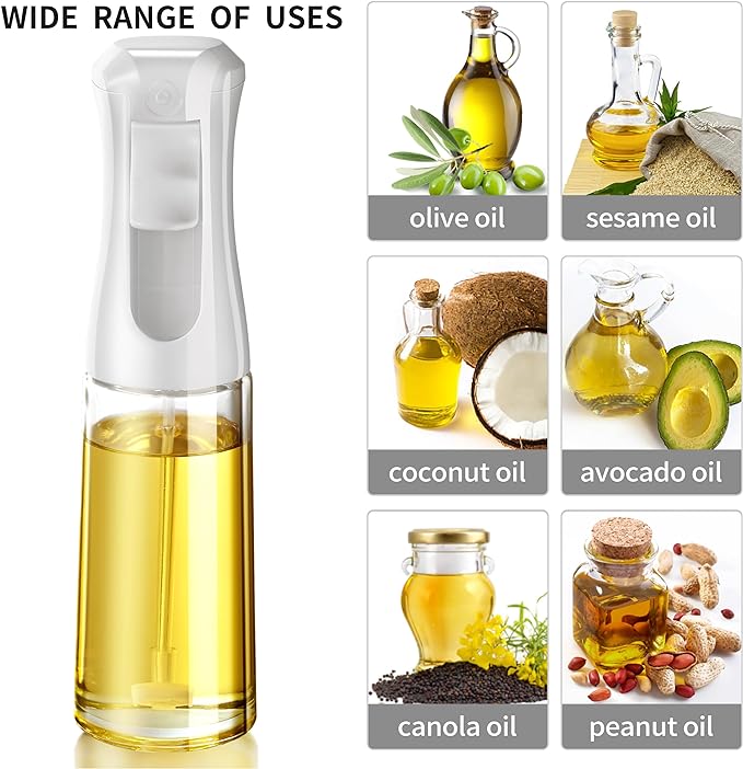 Oil Sprayer for Cooking- 200ml Glass Olive Oil Sprayer Mister, Olive Oil Spray - Image 4