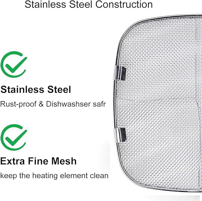 2 Pack Replacement Stainless Steel Splatter Shield - Image 5