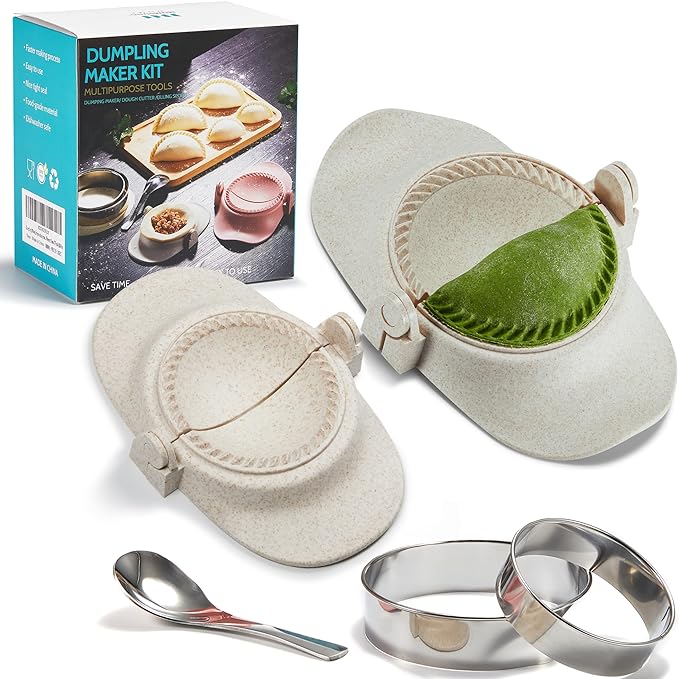 6 Inch Empanada Maker Press, Extra Large Dumpling Maker Set by MUMSUNG