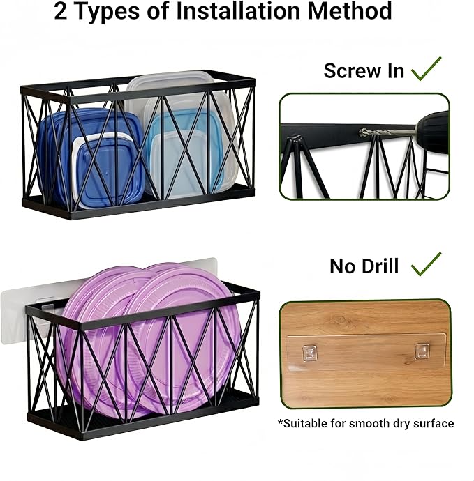 4 Pack Cabinet Door Organizer, Adhesive Inside Cabinet Door Storage - Image 4